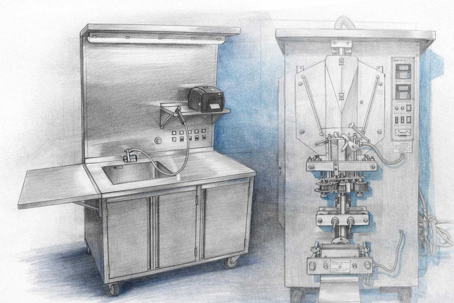 Water packaging machines